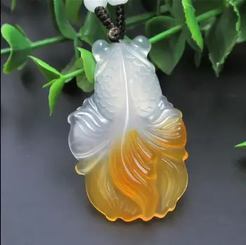 Gold Fish Jade Necklace Pendant Hand Carved Lucky Blessing Necklace Pendant Fine Jewelry
Gold Fish Jade Necklace Pendant Hand Carved Lucky Blessing Necklace Pendant Fine Jewelry