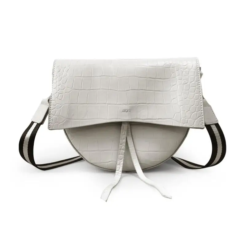 Женская сумка-седло FoxTail & Lily сумка из коровьей кожи на двух ремнях с узором