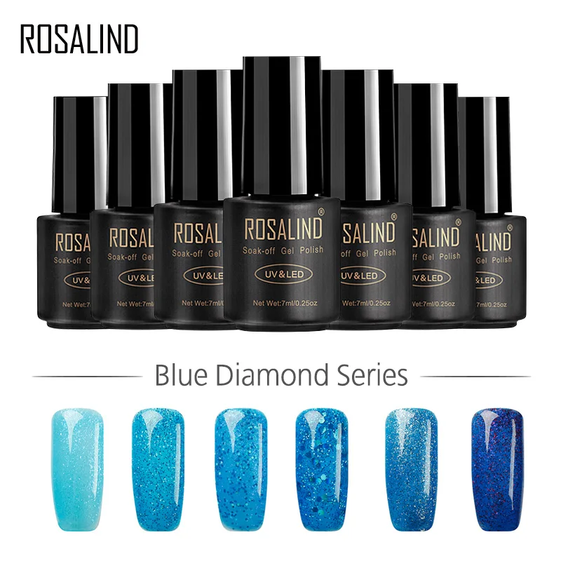 ROSALIND Gel 1S Diamond Glitter 7ML BLUE Color Nail Gel Polish LED UV Glitter Soak-off Nail Art Base Top Coat Gel Varnish
ROSALIND Gel 1S Diamond Glitter 7ML BLUE Color Nail Gel Polish LED UV Glitter Soak-off Nail Art Base Top Coat Gel Varnish