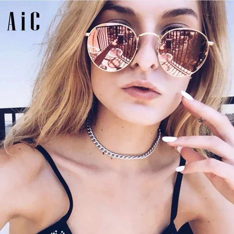 AIC 2018 Luxury Brand Round Sunglasses Women Silver Gold Frame Sunnies Sunglasses Sun Glasses for Women
AIC 2018 Luxury Brand Round Sunglasses Women Silver Gold Frame Sunnies Sunglasses Sun Glasses for Women