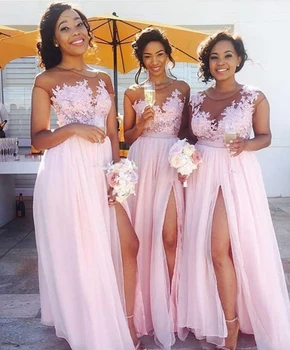 2020 Vestidos De Madrinhas Longo Lace Chiffon pink Bridesmaid Dresses Elegant Long evening Dress For Wedding Party
2020 Vestidos De Madrinhas Longo Lace Chiffon pink Bridesmaid Dresses Elegant Long evening Dress For Wedding Party