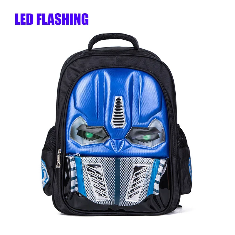 New Arrival LED Flashing Robot Children Backpacks Cool School Bags For Boys Kids Elementary Schoolbag Mochila Christmas gifts
New Arrival LED Flashing Robot Children Backpacks Cool School Bags For Boys Kids Elementary Schoolbag Mochila Christmas gifts