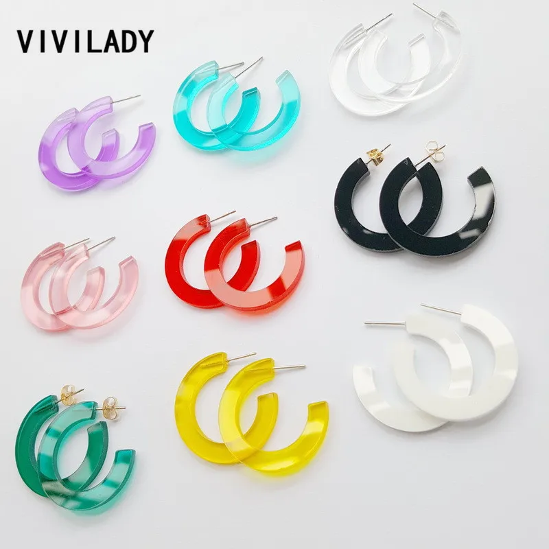 VIVILADY Japan South Korea Trendy Candy Colorful Heart Women Acrylic Hoop Earrings Cute Square Classic Round 3CM Jewelry Brinco
VIVILADY Japan South Korea Trendy Candy Colorful Heart Women Acrylic Hoop Earrings Cute Square Classic Round 3CM Jewelry Brinco