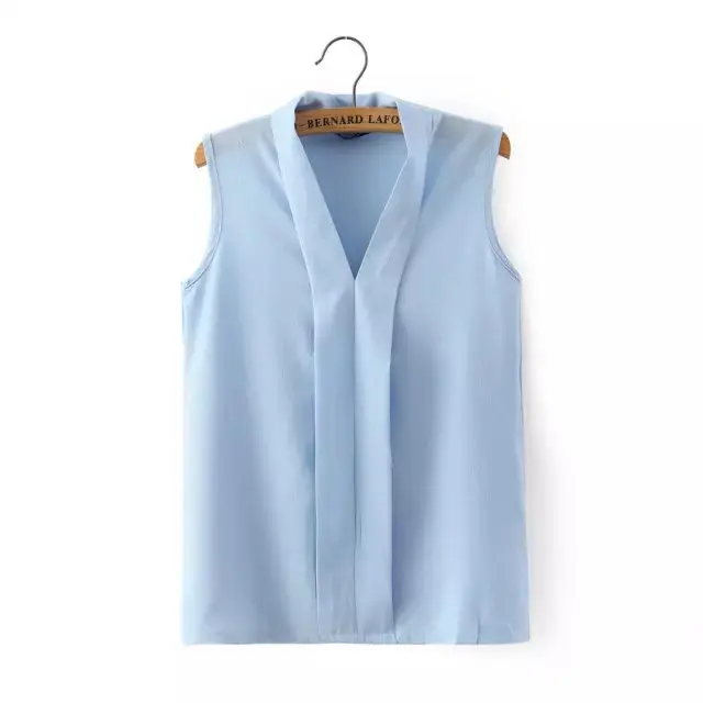 Hot Sale Women Plus Size V Neck Summer Blouses Low Cut Sleeveless Shirts Blusas Femininas European Casual Tops Solid Tee
Hot Sale Women Plus Size V Neck Summer Blouses Low Cut Sleeveless Shirts Blusas Femininas European Casual Tops Solid Tee