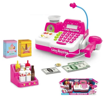 Multi-functional Cash Register Toy Educational Pretend Play Operated Toy Working Calculator and Microphone Scanner Scale
Multi-functional Cash Register Toy Educational Pretend Play Operated Toy Working Calculator and Microphone Scanner Scale