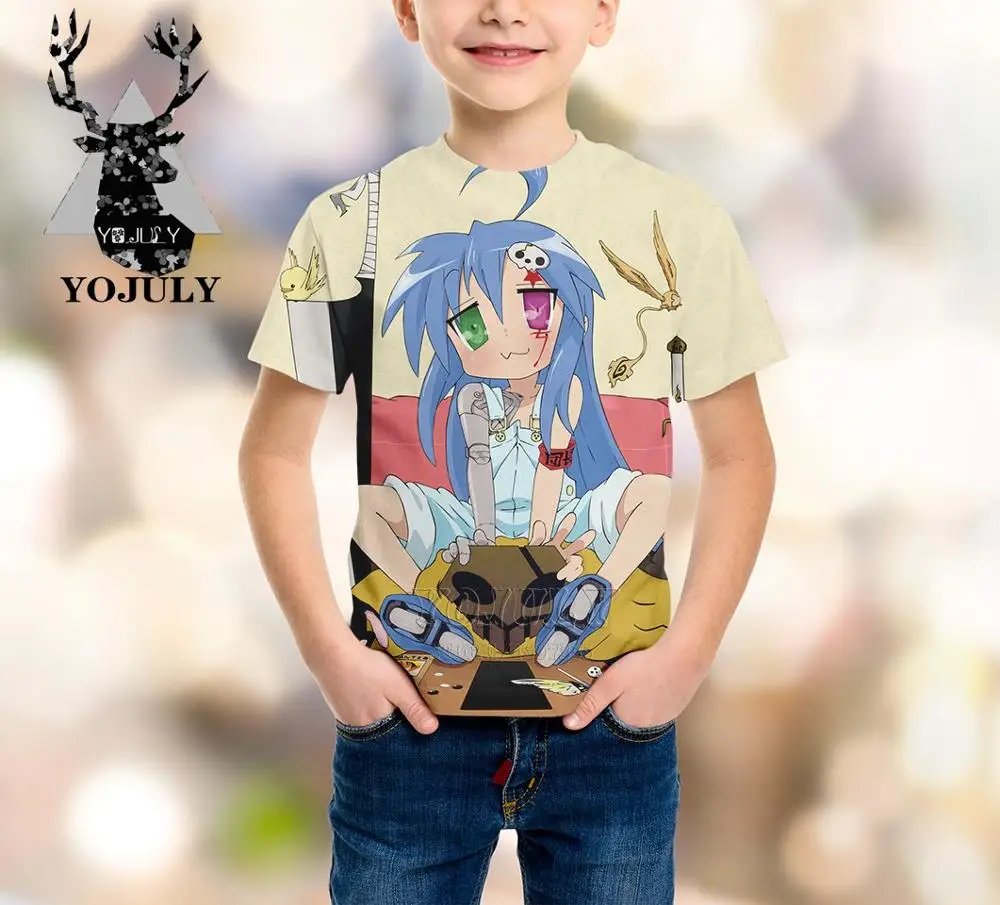 YOJULY New Lucky Star harajuku Anime Baby boys girls teens 3D print kids clothes children's t shirt hot sela Fashion tees A145
YOJULY New Lucky Star harajuku Anime Baby boys girls teens 3D print kids clothes children's t shirt hot sela Fashion tees A145