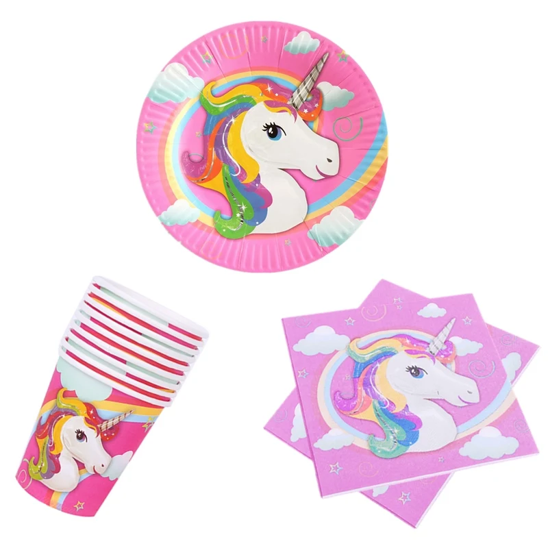 60PCS Birthday Party Tableware Set Unicorn Theme Glass Dishes Decoration Cups Napkins Baby Shower Kids Girls Favors Plates
60PCS Birthday Party Tableware Set Unicorn Theme Glass Dishes Decoration Cups Napkins Baby Shower Kids Girls Favors Plates