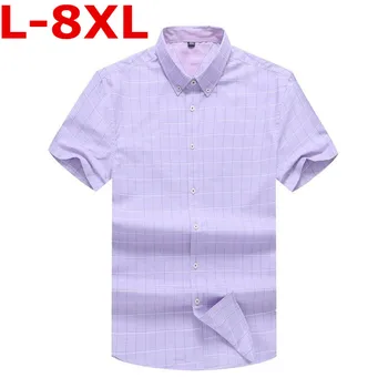 9xl plus Size 7XL 8XL 6XL 2018 Summer New Men Shirt Fashion Plaid Printing Male Casual Short Sleeve Shirt Brand Men's Clothing
9xl plus Size 7XL 8XL 6XL 2018 Summer New Men Shirt Fashion Plaid Printing Male Casual Short Sleeve Shirt Brand Men's Clothing