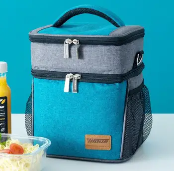 New 2018 double Lunch Bags Denim Insulation bag portable Ice Cooler Handbag Kid Bento Box Picnic Food Accessories
New 2018 double Lunch Bags Denim Insulation bag portable Ice Cooler Handbag Kid Bento Box Picnic Food Accessories