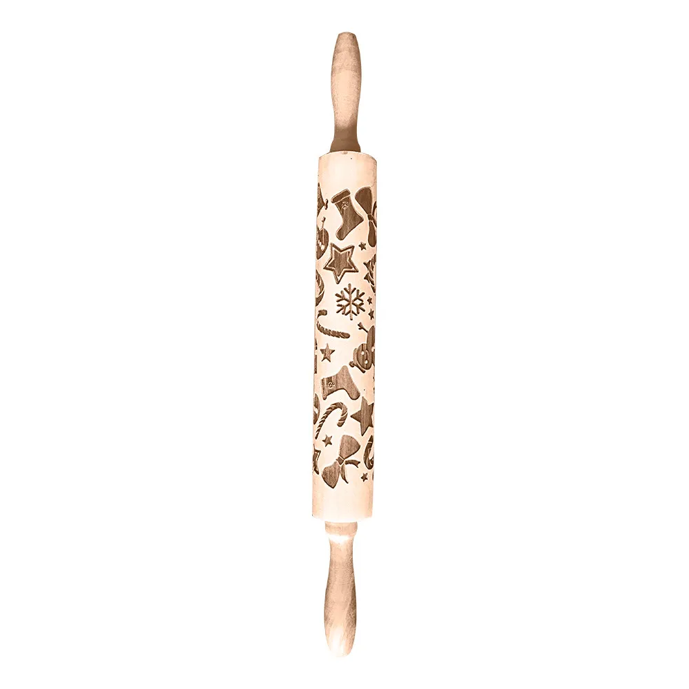 30 cm Christmas Embossing Rolling Pin Baking Cookies Biscuit Fondant Cake Dough Engraved Roller Reindeer Snowflake 1n30
30 cm Christmas Embossing Rolling Pin Baking Cookies Biscuit Fondant Cake Dough Engraved Roller Reindeer Snowflake 1n30