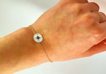 30PCS Tiny Small Compass Bracelets Simple North South Bracelets Coin Disc Circle Round Disk Direction Bracelets
30PCS Tiny Small Compass Bracelets Simple North South Bracelets Coin Disc Circle Round Disk Direction Bracelets