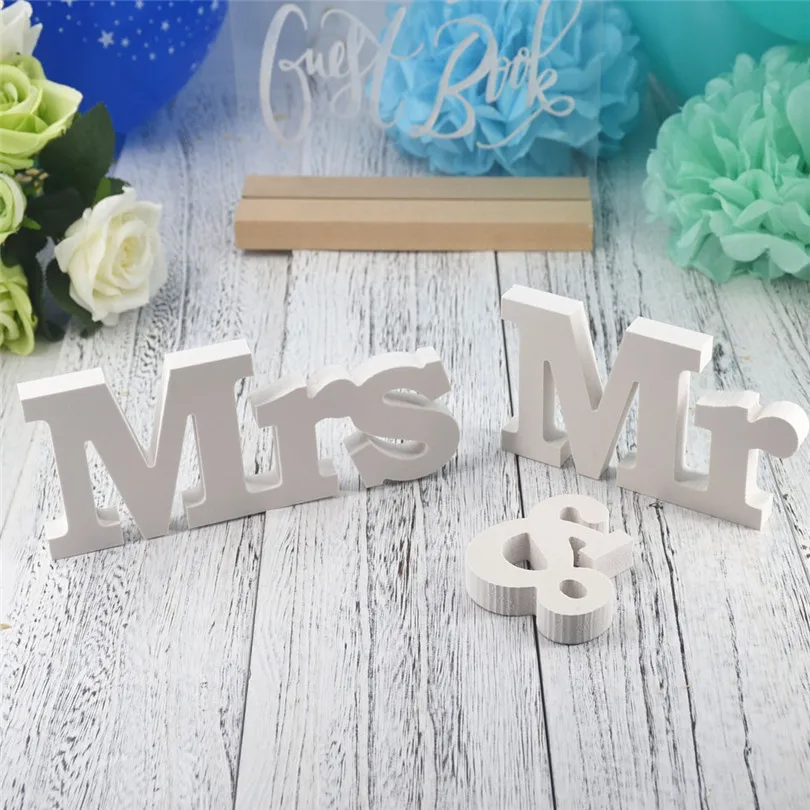 Mr & Mrs Wedding Decorations Marriage anniversaire party table decoration de mariage PVC White Letters Wedding Sign 2019
Mr & Mrs Wedding Decorations Marriage anniversaire party table decoration de mariage PVC White Letters Wedding Sign 2019