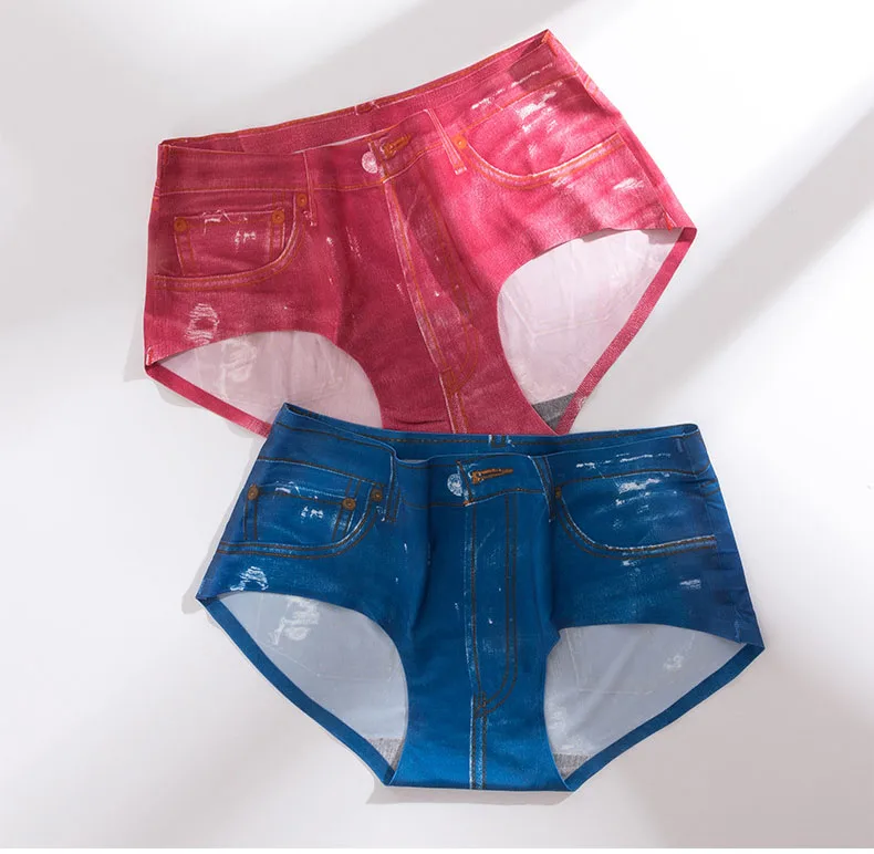 Mid Rise Women Lingerie Denim Printing Panty Butt lifter Female Briefs Large Size Panties Seamless Breathable Ladies Underwear
Mid Rise Women Lingerie Denim Printing Panty Butt lifter Female Briefs Large Size Panties Seamless Breathable Ladies Underwear