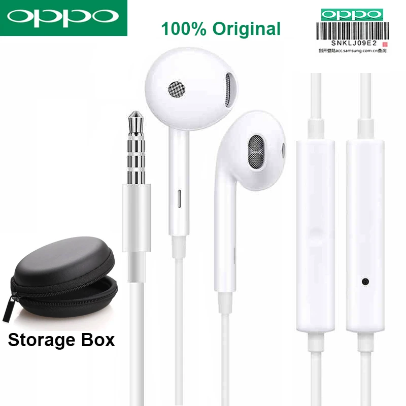 OPPO Original MH135 R15 Earphone with Mic Wired Controller Headset for OPPO R15 Xiaomi,Huawei,Honor,Smartphone with Storage Box
OPPO Original MH135 R15 Earphone with Mic Wired Controller Headset for OPPO R15 Xiaomi,Huawei,Honor,Smartphone with Storage Box