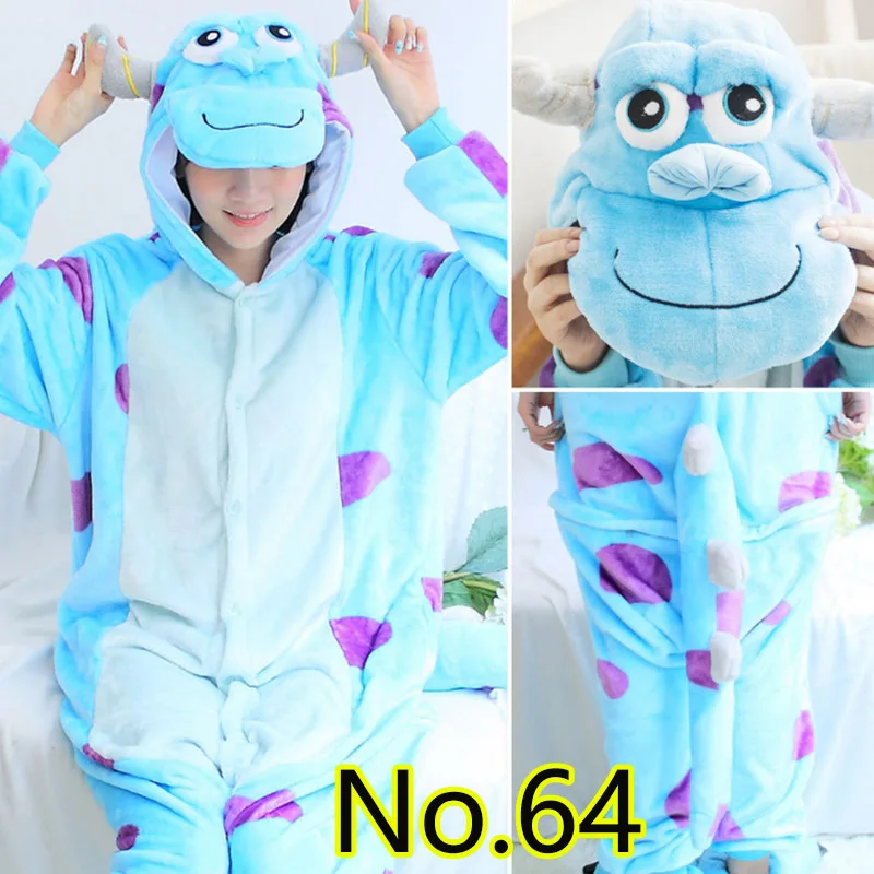 Blue Sullivan Sleepwears Pijama Pajamas Flannel Cute Animal Cartoon Nightgown Home Clothes Women kigurumi Onesie
Blue Sullivan Sleepwears Pijama Pajamas Flannel Cute Animal Cartoon Nightgown Home Clothes Women kigurumi Onesie