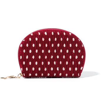 Vintage Fold Wave Point Love Heart Zipper Semicircle Organ Card Bag Korean Version Fashion Woman Multi-Card Holder Money Bags
Vintage Fold Wave Point Love Heart Zipper Semicircle Organ Card Bag Korean Version Fashion Woman Multi-Card Holder Money Bags