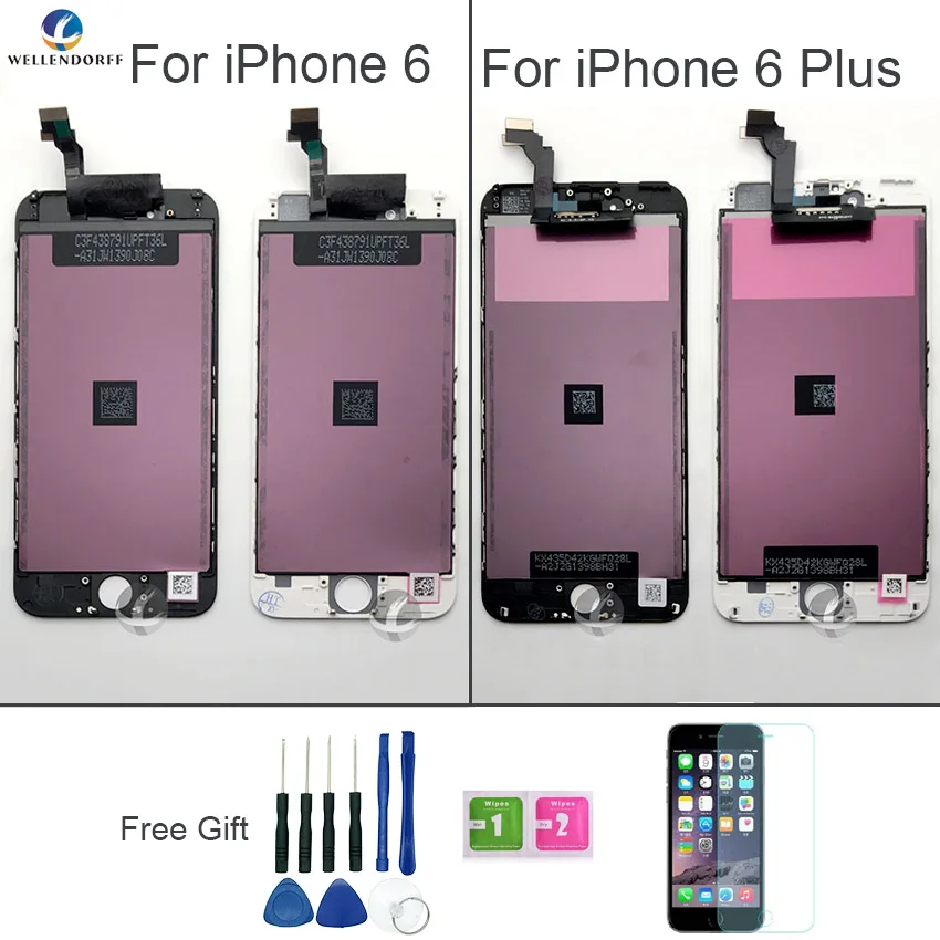 LCD Screen For iPhone 6 6 Plus LCD Display Touch Screen Digitizer Assembly New AAA 100% Tested No Dust No Spot Free Shipping
LCD Screen For iPhone 6 6 Plus LCD Display Touch Screen Digitizer Assembly New AAA 100% Tested No Dust No Spot Free Shipping