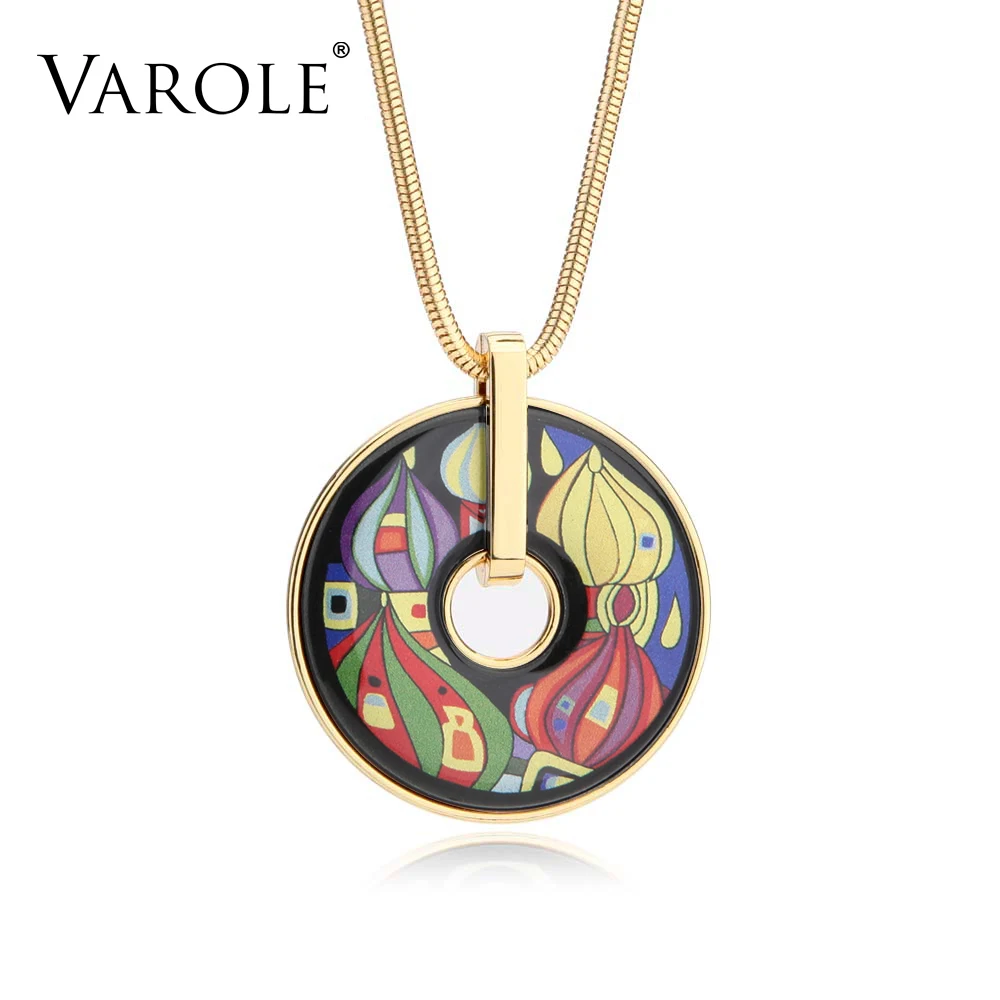 VAROLE Bohemia Classic Jewelry Necklace for Women Choker Collares Bijoux Femme Snake Chain Vintage Style Painted Pendants
VAROLE Bohemia Classic Jewelry Necklace for Women Choker Collares Bijoux Femme Snake Chain Vintage Style Painted Pendants