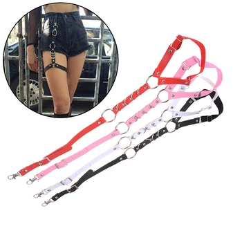 Fashion Harajuku Leather Shirt Punk Suspenders Men Women Hook Adjustable Leg Ring Handmade Sock Garter Suspender Bretels Belt
Fashion Harajuku Leather Shirt Punk Suspenders Men Women Hook Adjustable Leg Ring Handmade Sock Garter Suspender Bretels Belt