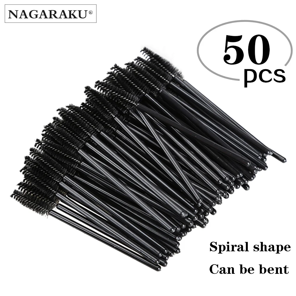 NAGARAKU 50 pcs Mascara Eyelash Brushes Eyebrow Brush Disposable Mascara Wand Can Be Bent Brush Flexible Soft Make Up Tools
NAGARAKU 50 pcs Mascara Eyelash Brushes Eyebrow Brush Disposable Mascara Wand Can Be Bent Brush Flexible Soft Make Up Tools