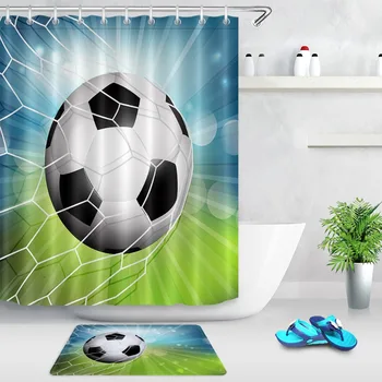 Creative Design Shower Curtains Football Bath Screen Home Decor Polyester Fabric Waterproof And Mildew Proof With Plastic Hooks
Creative Design Shower Curtains Football Bath Screen Home Decor Polyester Fabric Waterproof And Mildew Proof With Plastic Hooks