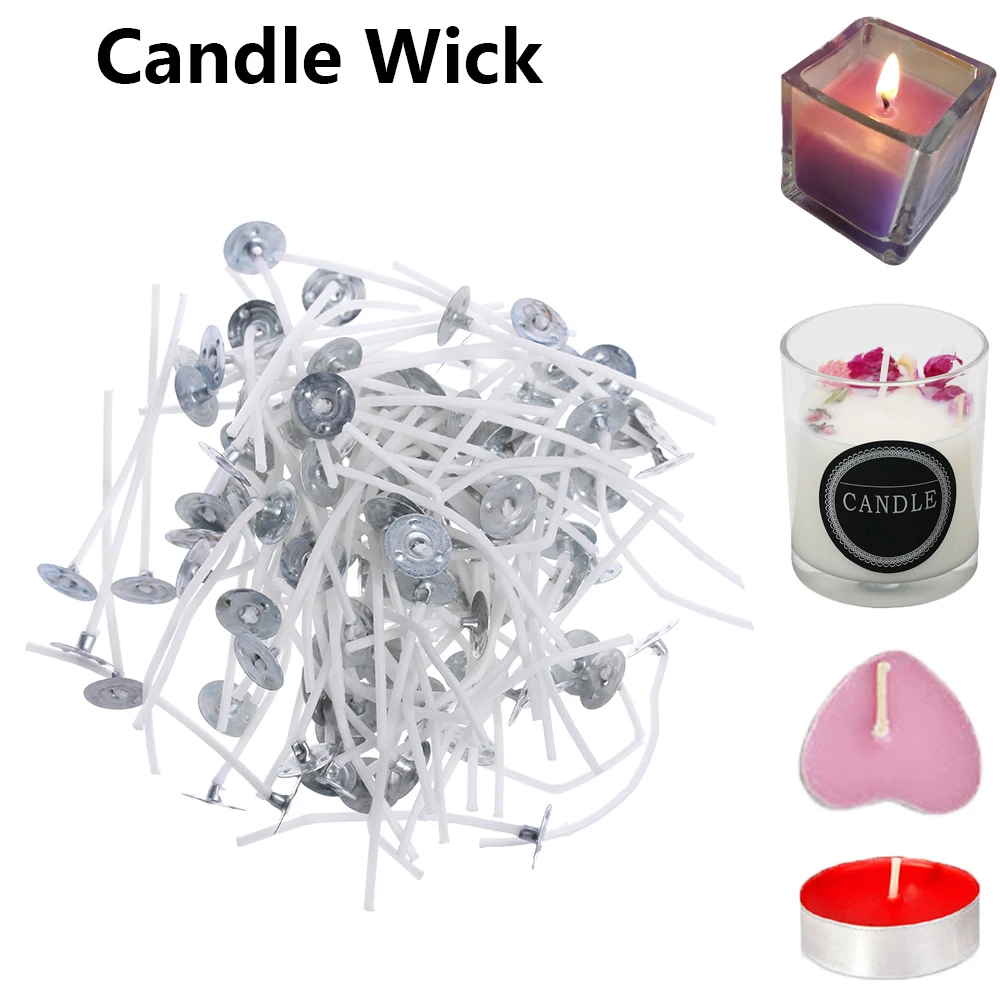 100PCS 2.6/6/10/12/16cm Smokeless Candle Wick Wax Natural Handmade Smokeless With Sustainer Cotton Core DIY Accessory
100PCS 2.6/6/10/12/16cm Smokeless Candle Wick Wax Natural Handmade Smokeless With Sustainer Cotton Core DIY Accessory