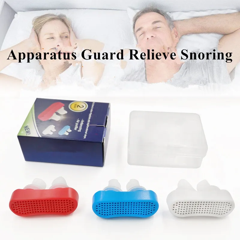 

New Silicone Anti Snore Nose Stopping Breathing Apparatus Guard Sleeping Aid Mini Snoring Device Relieve Snoring