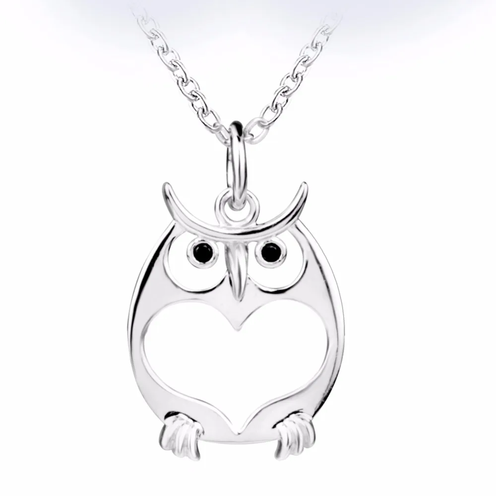 original Freeshipping Cute Owl animal Love Necklace Girl 925 Sterling Silver Pendant Necklace For Women Fashion Jewelry Gifts
original Freeshipping Cute Owl animal Love Necklace Girl 925 Sterling Silver Pendant Necklace For Women Fashion Jewelry Gifts