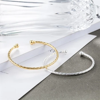 Sole Memory Simple Geometry Thread Delicate Sweet Romantic 925 Sterling Silver Female Resizable Bangles SBR171
Sole Memory Simple Geometry Thread Delicate Sweet Romantic 925 Sterling Silver Female Resizable Bangles SBR171