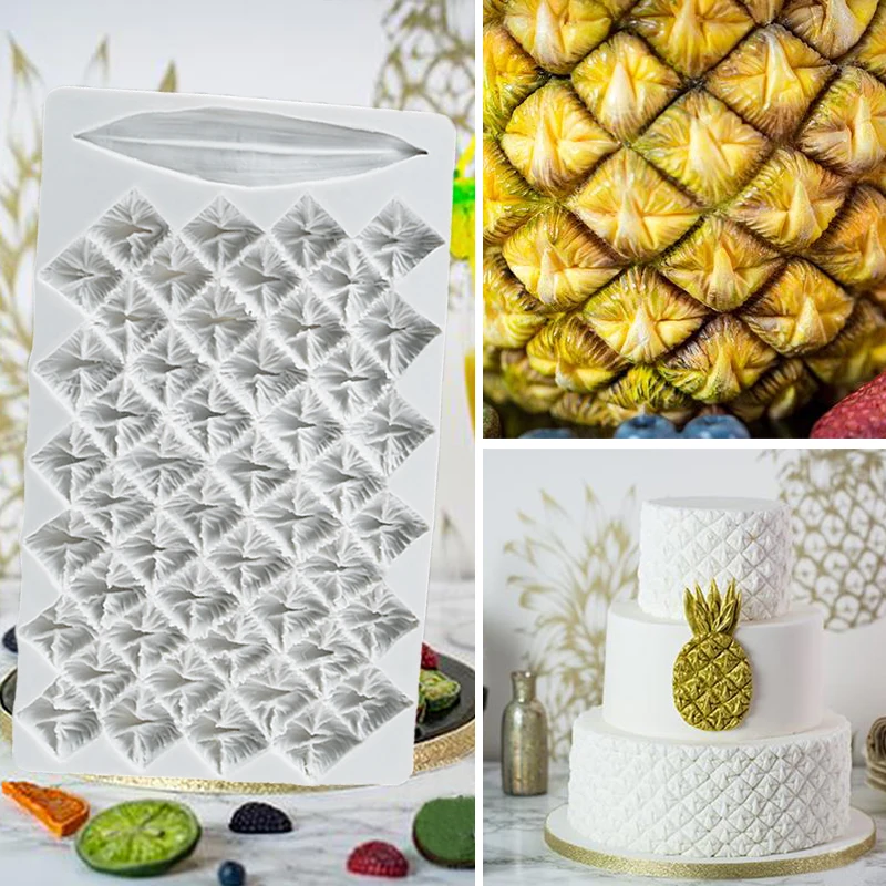Silicone Mold Pineapple Turtle Texture Fondant Cutter Cake Moulds Molds Gumpaste Sugarcraft Confeitaria Sugar Lace
Silicone Mold Pineapple Turtle Texture Fondant Cutter Cake Moulds Molds Gumpaste Sugarcraft Confeitaria Sugar Lace