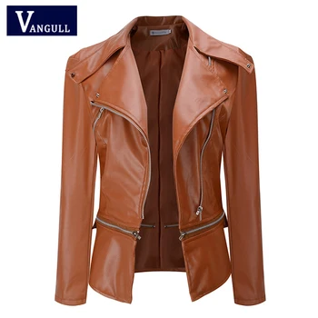 Women Moto Jackets Spring Slim Long sleeve Plus size Faux Leather Coat Turn-down Collar Zipper Lower Edge Detachable PU Overcoat
Women Moto Jackets Spring Slim Long sleeve Plus size Faux Leather Coat Turn-down Collar Zipper Lower Edge Detachable PU Overcoat