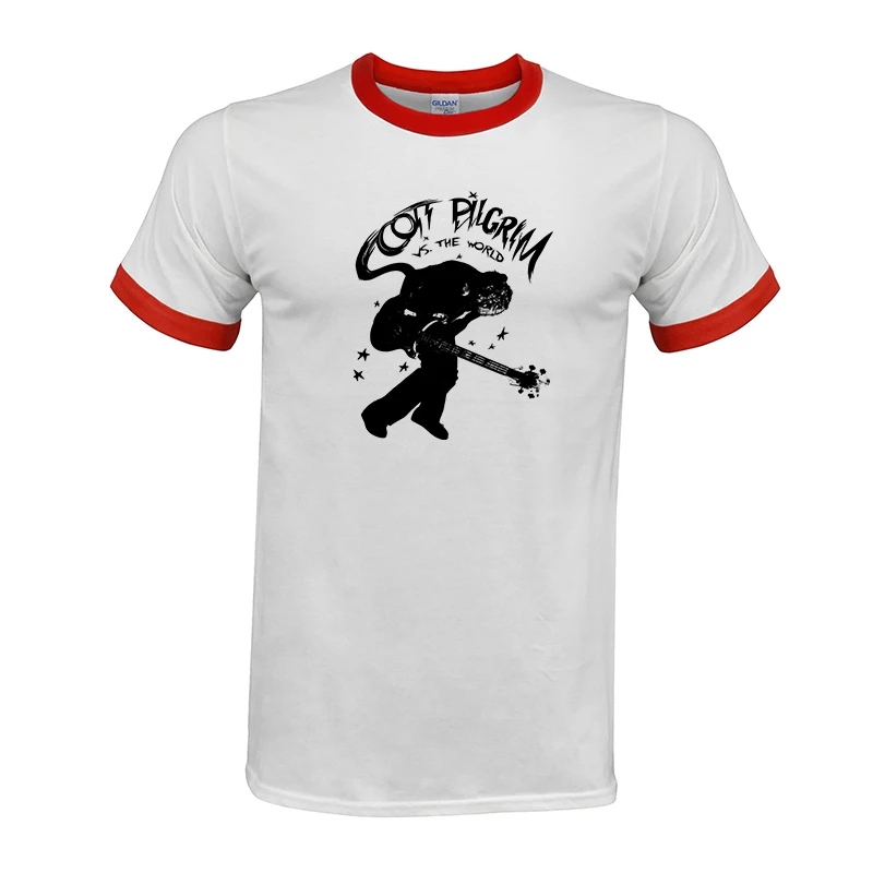T Shirt Men Summer Cotton Short Sleeve Printed T-shirt Scott Pilgrim Vs. The World Movie Rockin' Guitar Hip hop Tees
T Shirt Men Summer Cotton Short Sleeve Printed T-shirt Scott Pilgrim Vs. The World Movie Rockin' Guitar Hip hop Tees