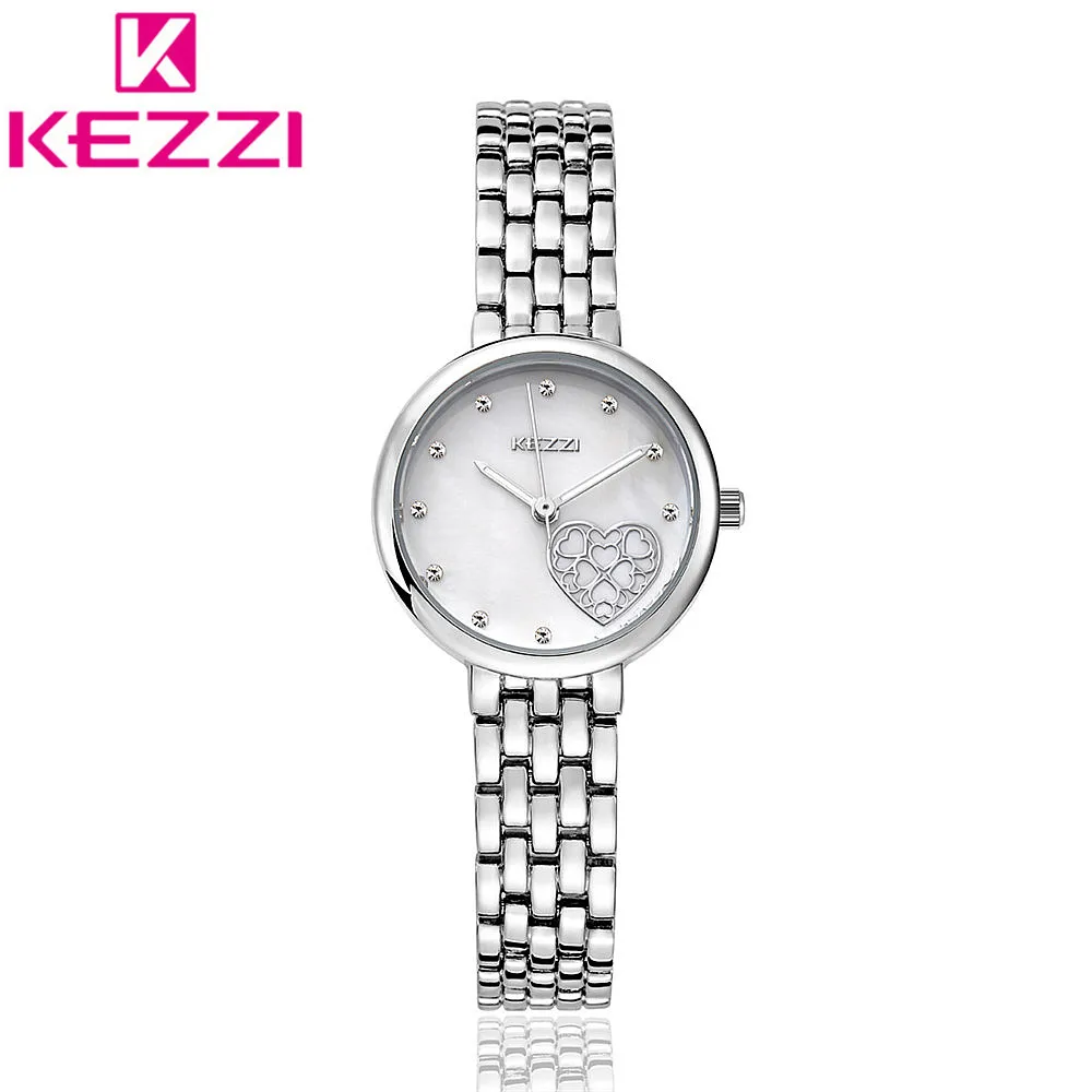 

KEZZI Brand KW-1453 Luxury Stainless Steel Bracelet Wristwatch Women Fashion Design Quartz Watch Ladies Casual Dress Clock KZ117