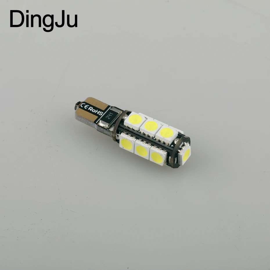 T10 Auto LED Parking Light Bulb 5050 DingJu 6000k White 3w 12v LED W5w Canbus 194 Chip Design Car Clearance Light 13 SMD
T10 Auto LED Parking Light Bulb 5050 DingJu 6000k White 3w 12v LED W5w Canbus 194 Chip Design Car Clearance Light 13 SMD
