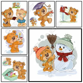 Full Square / Round Diamond Painting Cartoon Bear Diamond Embroidery Beaded Cross Stitch Crystal Mosaic Picture Hobbies & Crafts
Full Square / Round Diamond Painting Cartoon Bear Diamond Embroidery Beaded Cross Stitch Crystal Mosaic Picture Hobbies & Crafts