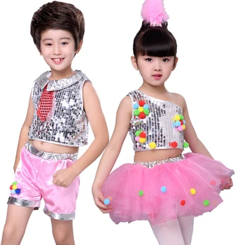 New Girls Boys Kids Children's Stage Jazz Sequins Dance Clothes Dancewear For Girls Boys Ball Gown Tutu Princess Dress Costume 3
New Girls Boys Kids Children's Stage Jazz Sequins Dance Clothes Dancewear For Girls Boys Ball Gown Tutu Princess Dress Costume 3