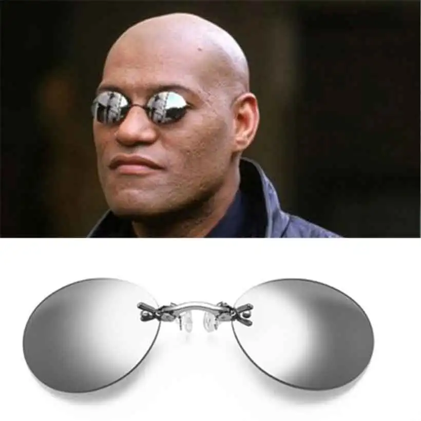 Clip On Nose Glasses Round Rimless Matrix Morpheus Sunglasses Mini Frameless Vintage Men Eyeglasses UV400
Clip On Nose Glasses Round Rimless Matrix Morpheus Sunglasses Mini Frameless Vintage Men Eyeglasses UV400