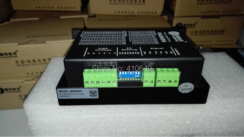 Leadshine MA860H 2 Phase Stepper Drive with 50-110 VDC or 36-80 VAC Voltage and 2.4-7.2A Current Pure Sinusoidal Current Control
Leadshine MA860H 2 Phase Stepper Drive with 50-110 VDC or 36-80 VAC Voltage and 2.4-7.2A Current Pure Sinusoidal Current Control