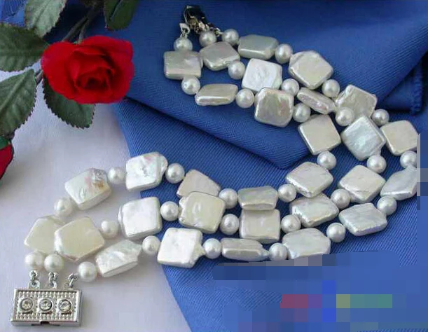 Hot sell ->@@ 08763 3ROW WHITE ROUND SQUARE FRESHWATER PEARL BRACEL -Top quality free shipping
Hot sell ->@@ 08763 3ROW WHITE ROUND SQUARE FRESHWATER PEARL BRACEL -Top quality free shipping