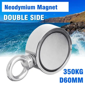 Super Strong Double Side 350kg D60mm Neodymium Fishing Salvage Recovery Magnet For Detecting Metal Treasure Powerful Magnetic
Super Strong Double Side 350kg D60mm Neodymium Fishing Salvage Recovery Magnet For Detecting Metal Treasure Powerful Magnetic