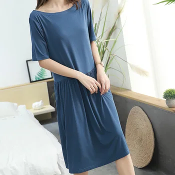 2019 new modal summer dresses women short sleeve pleated sleep dress loose home nightdress sexy nightwear sleepwear lingerie
2019 new modal summer dresses women short sleeve pleated sleep dress loose home nightdress sexy nightwear sleepwear lingerie