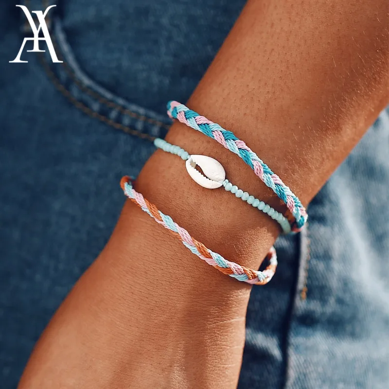 Stackable Boho Cowrie Shell Braided String Macrame Bracelet Set Adjustable Wax Rope Bracelets for Women Summer Beach Jewelry
Stackable Boho Cowrie Shell Braided String Macrame Bracelet Set Adjustable Wax Rope Bracelets for Women Summer Beach Jewelry