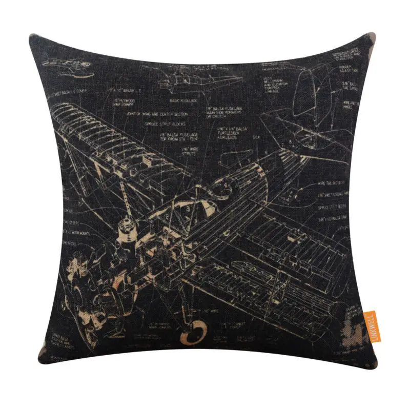 LINKWELL 45x45cm Vintage Black Patent Aircraft Jet Plane Pillowcase Cover Chair Waist and Seat Square Cushion Cover Home Decor
LINKWELL 45x45cm Vintage Black Patent Aircraft Jet Plane Pillowcase Cover Chair Waist and Seat Square Cushion Cover Home Decor