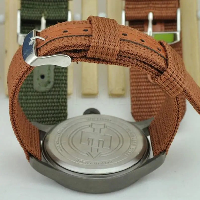 Mens-Infantry-Military-Army-Black-Green-Nylon-Sport-Wrist-Watch-Band-Strap-New-for-22mm-24mm (1)