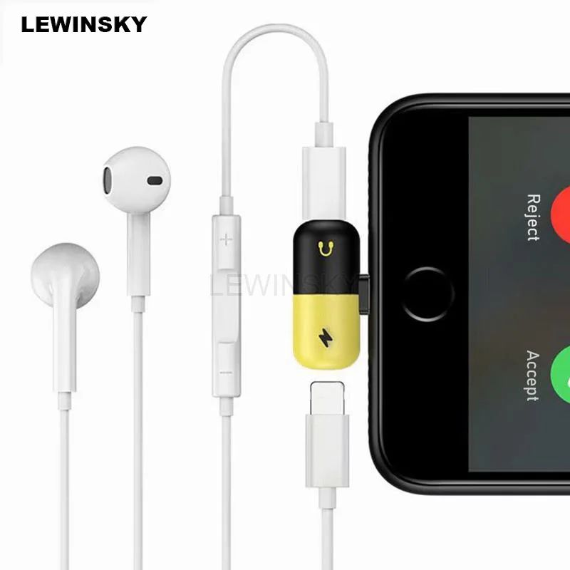 Dual Ports Adapter Splitter For iPhone XS Max X XR 10 8 7 Plus 8 Pin Headphone Jack Aux Charging Cable Adaptor Phone Accessories
Dual Ports Adapter Splitter For iPhone XS Max X XR 10 8 7 Plus 8 Pin Headphone Jack Aux Charging Cable Adaptor Phone Accessories