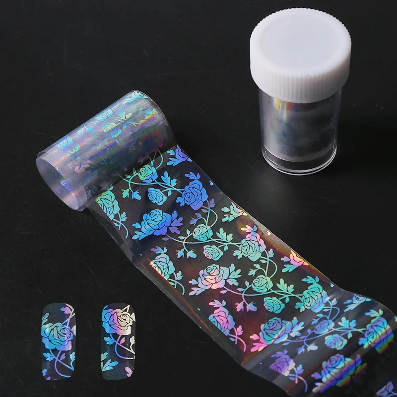 Holo Rose Flower Starry Nail Foil 4*100cm Nail Art Transfer Sticker Manicure Tips Decoration
Holo Rose Flower Starry Nail Foil 4*100cm Nail Art Transfer Sticker Manicure Tips Decoration