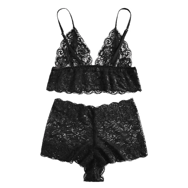 Women Sexy Lace Lingerie Set Transparent Erotic Set Adjust Wireless Bra + Thong Underwear Suit Exotic Apparel Lenceria Femenina
Women Sexy Lace Lingerie Set Transparent Erotic Set Adjust Wireless Bra + Thong Underwear Suit Exotic Apparel Lenceria Femenina