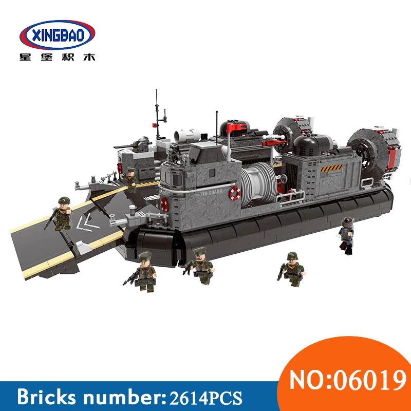 Xingbao 06019 WW2 Military Series The Amphibious Transport Ship Sets Building Blocks Bricks Funny toys For Cheldren
Xingbao 06019 WW2 Military Series The Amphibious Transport Ship Sets Building Blocks Bricks Funny toys For Cheldren