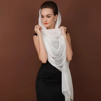 100% Real Silk Muslim Hijab Long Scarf Cappa Beach Sunscreen Plus Size 195CM Wrap Soft Scarves Tippet Women White Cape Shawl
100% Real Silk Muslim Hijab Long Scarf Cappa Beach Sunscreen Plus Size 195CM Wrap Soft Scarves Tippet Women White Cape Shawl