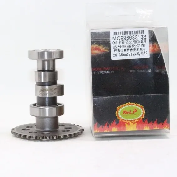 Camshaft, for, GY6125, GY6150, 2v, 26.39*21, 6.2,big size, tunning, racing, parts, sprocket
Camshaft, for, GY6125, GY6150, 2v, 26.39*21, 6.2,big size, tunning, racing, parts, sprocket